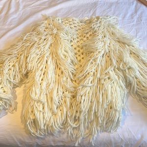 Fringe Sweater Jacket M/L
